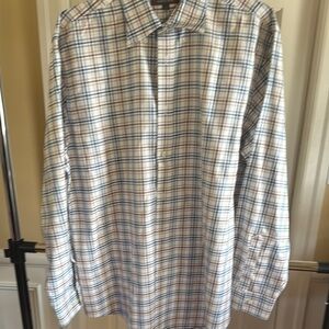 Nordstrom Blue and White Casual Button Down Shirt